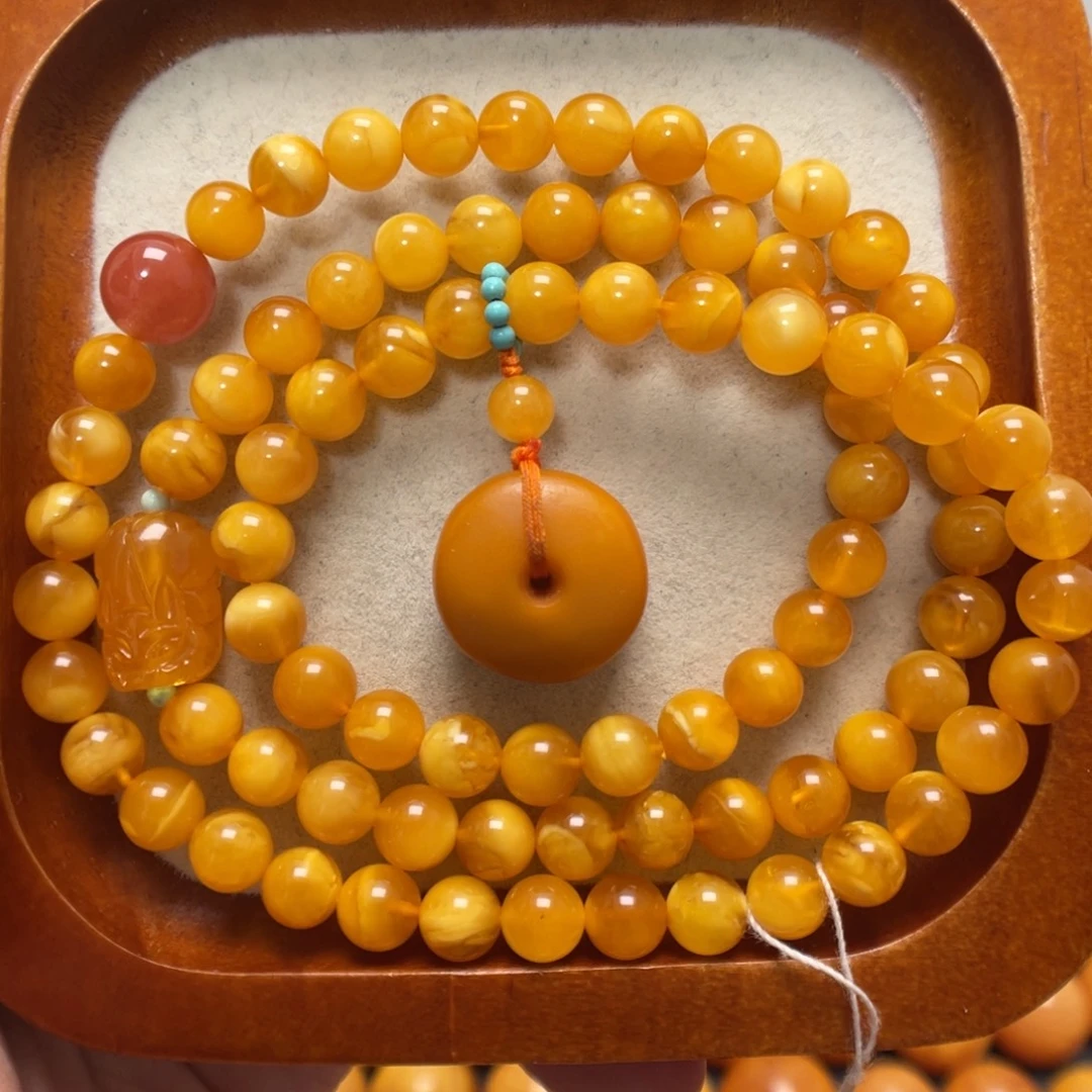 蜜蜡未镶嵌手串蜜蜡