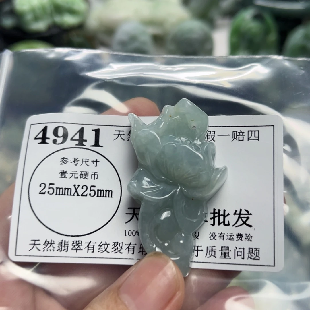 翡翠未镶嵌颈饰4941