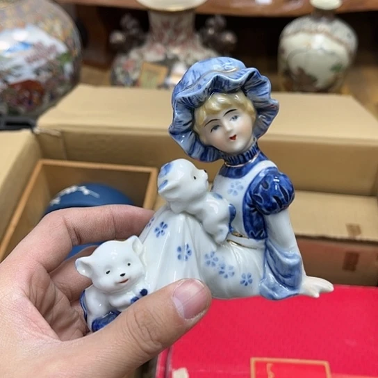 瓷片摆件工艺品瓷器摆件777