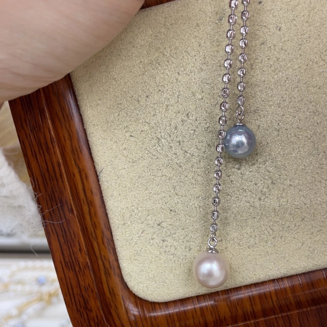银S925镶嵌海水珍珠颈饰