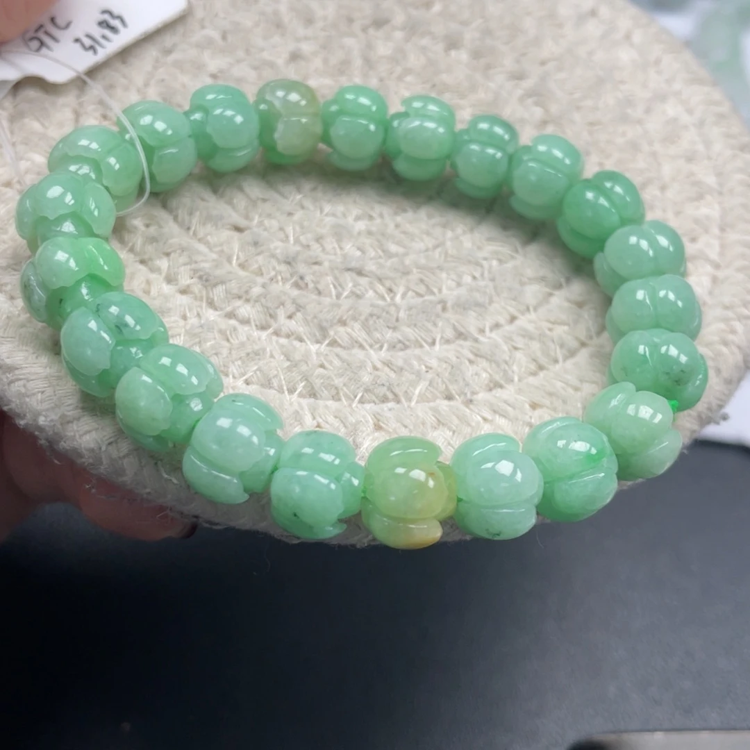 翡翠未镶嵌手链天然A货缅甸翡翠10.3