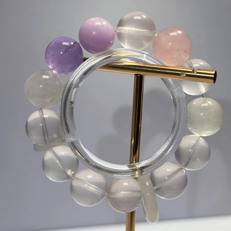 【璐璐珠宝·星光粉】天然粉水晶手串手链（多样性发其一）