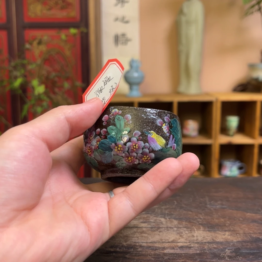柴烧手工手绘陶瓷