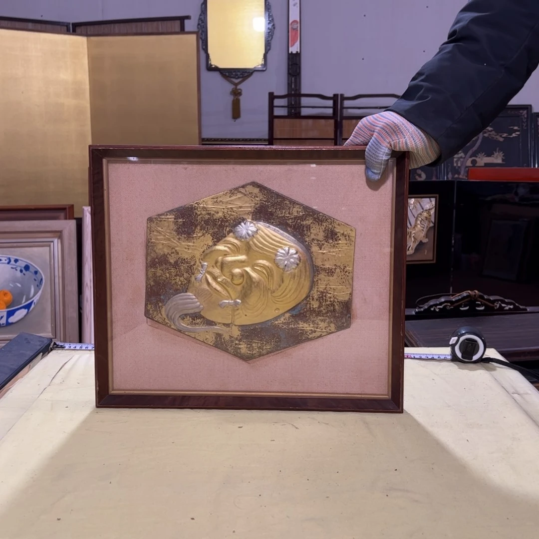 绘画中***品屏风框画油画版画装饰画回流