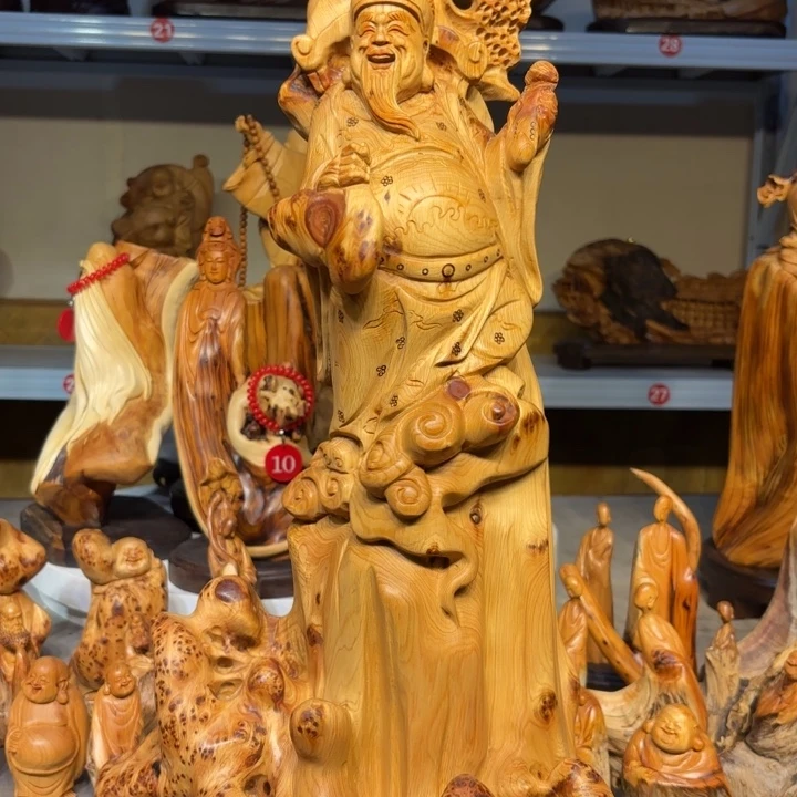 柏木太行崖柏财神爷