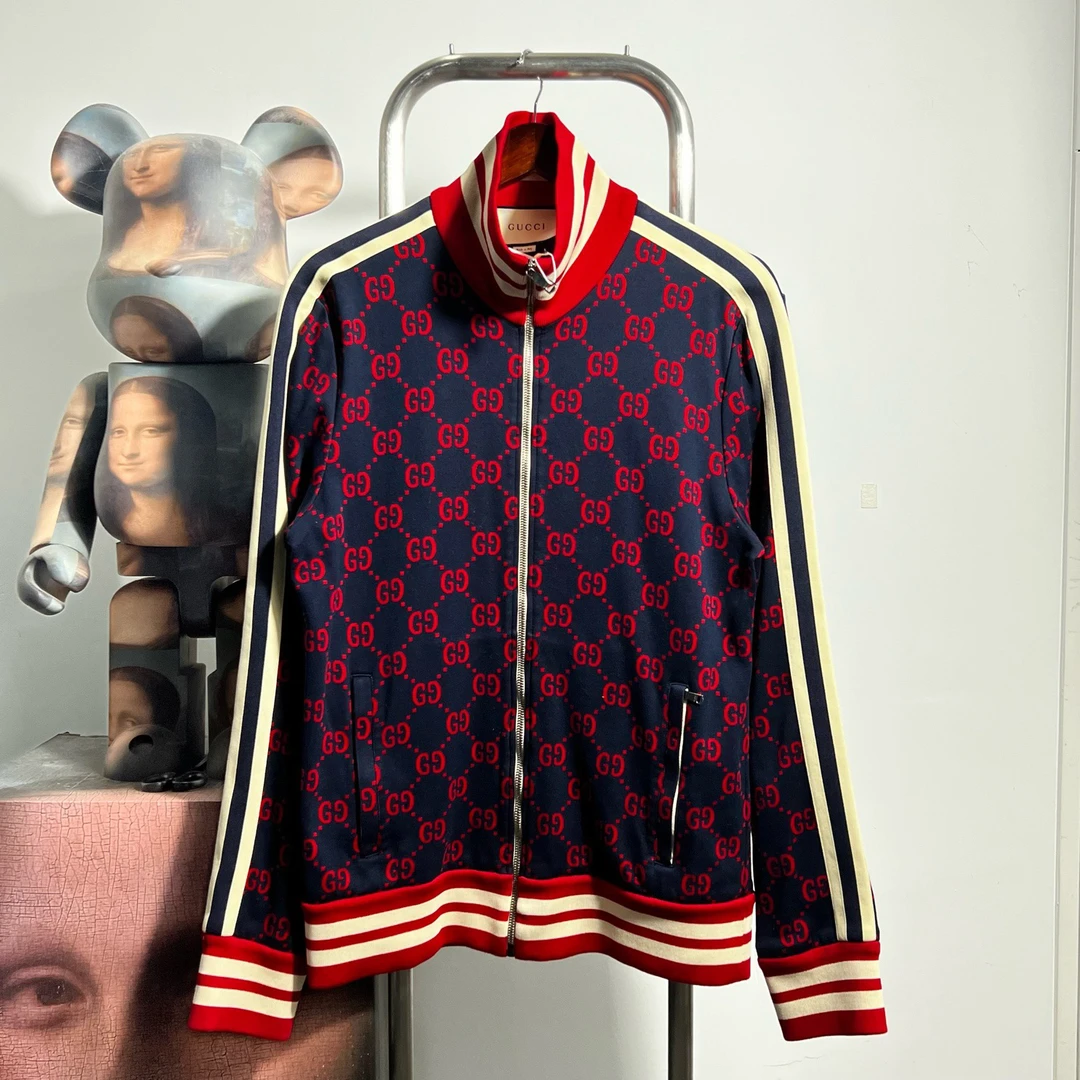 99新 GUCCI/古驰 满印拉链外套 V1210尺码XL胸围51