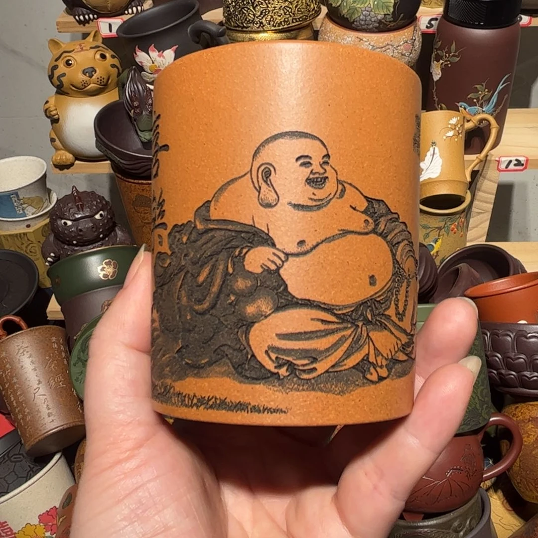 紫砂茶杯宜兴紫砂主人杯