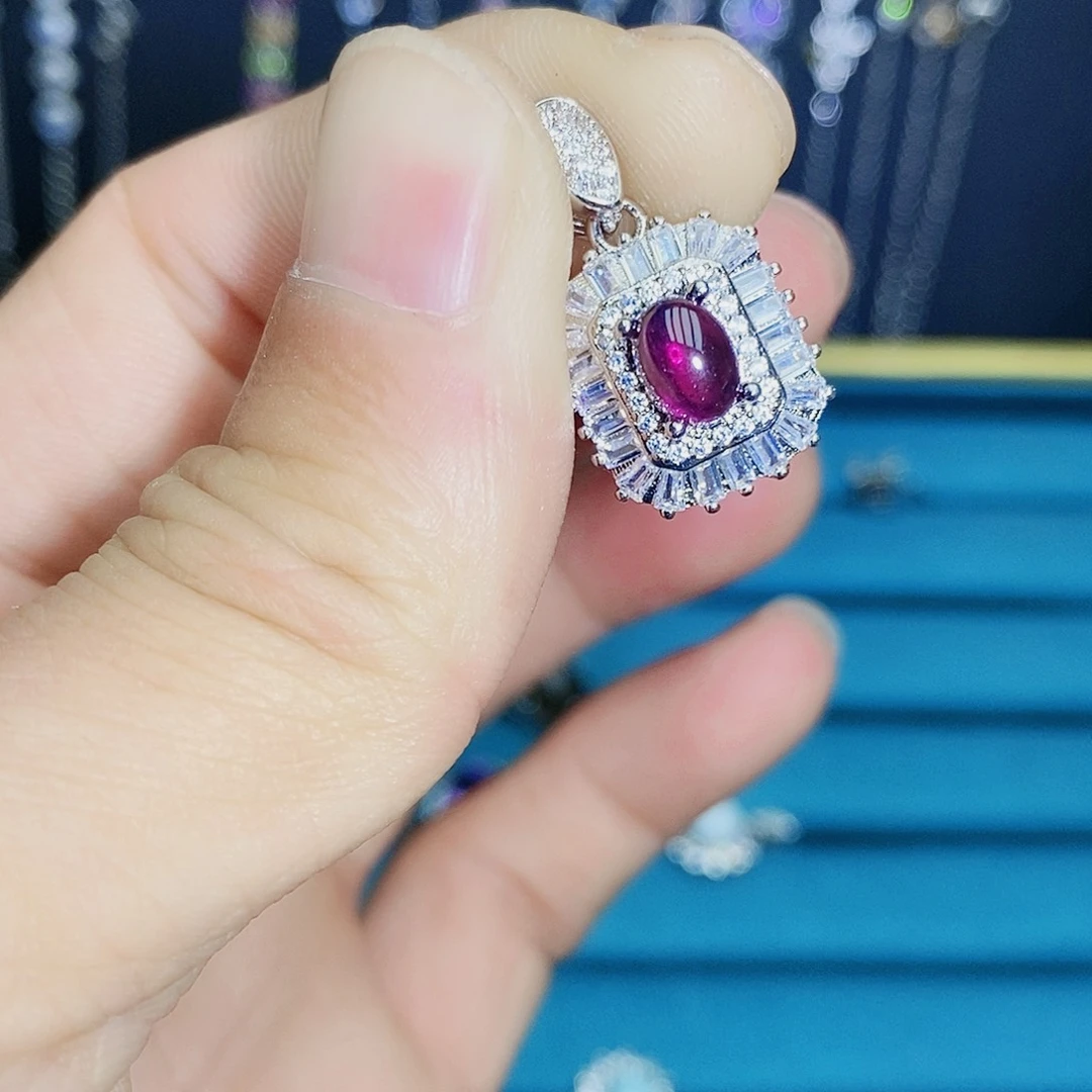 紫晶珠宝半成品银S925镶嵌