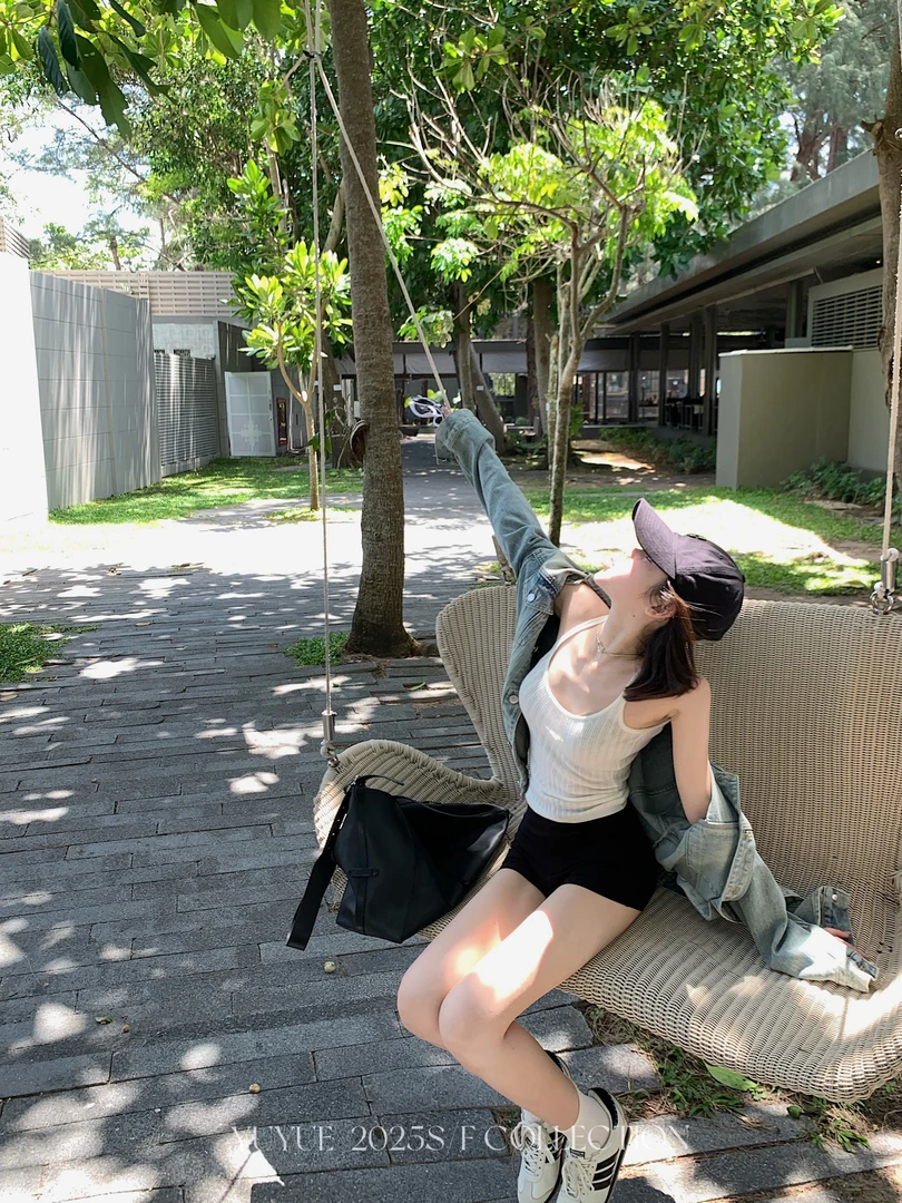 【街头酷感】极简风时尚丰胯短裤高腰百搭休闲裤修身显瘦短裤81749