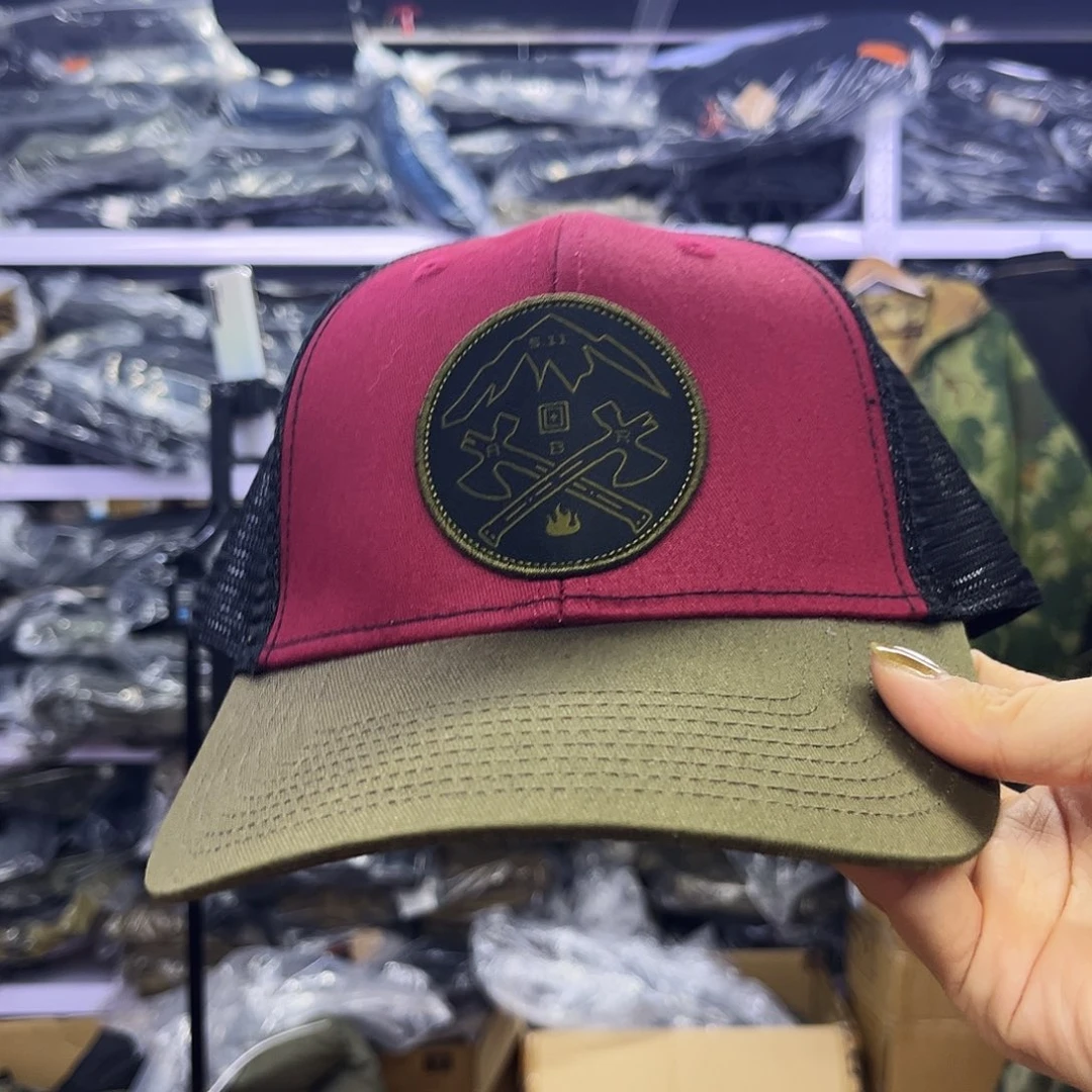 索***511帽子红色网眼一顶