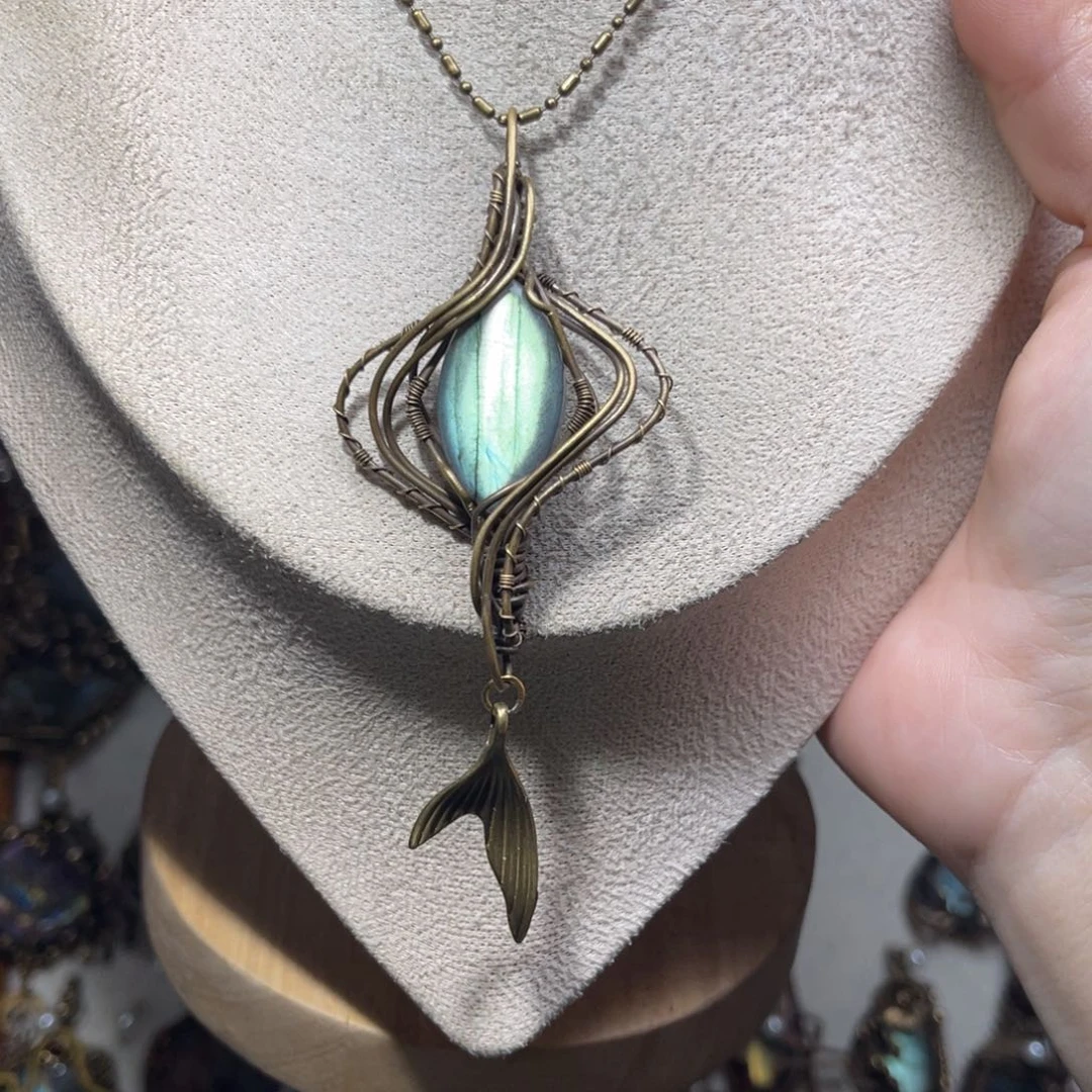 编织品手工编织鱼尾项链