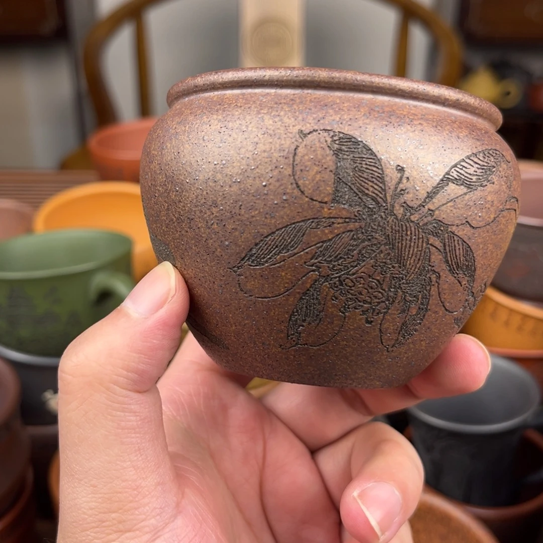 茶杯紫砂紫砂主人杯 手工制作