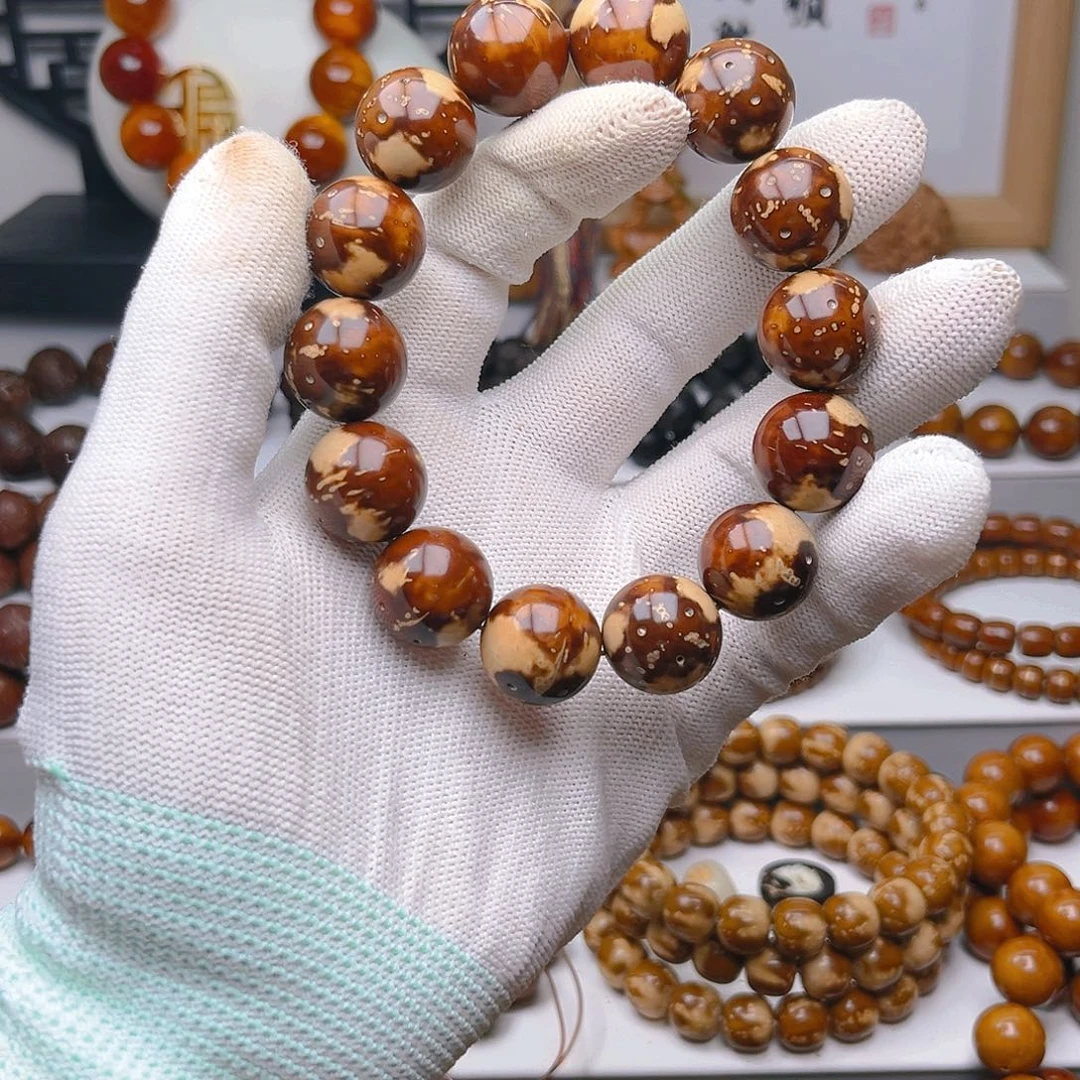 紫金鼠手串紫金鼠花皮大尺寸17