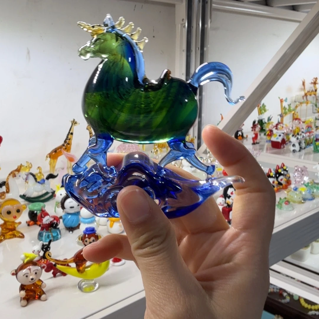 手工艺品琉璃唐马