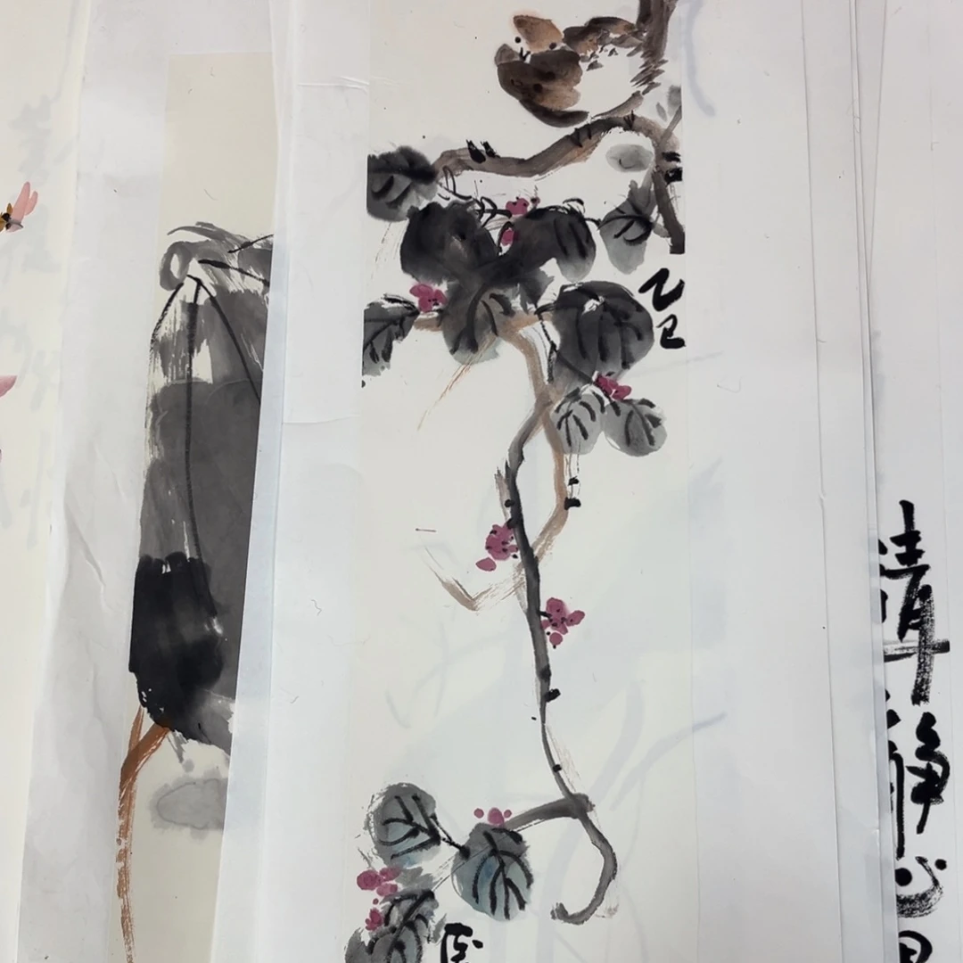 国画国画花鸟作品