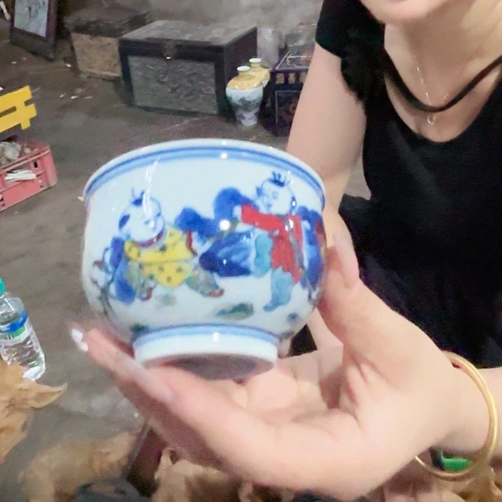 景德镇高温陶瓷铃铛杯人物