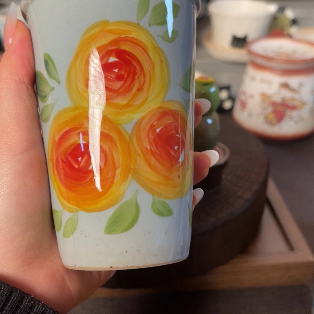 景德镇陶瓷可爱手绘杯