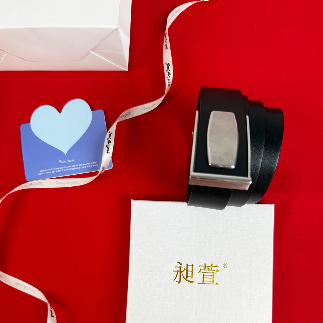 304不锈钢内穿无牙皮带男真皮头层牛皮高档纯钢裤腰带内扣商务