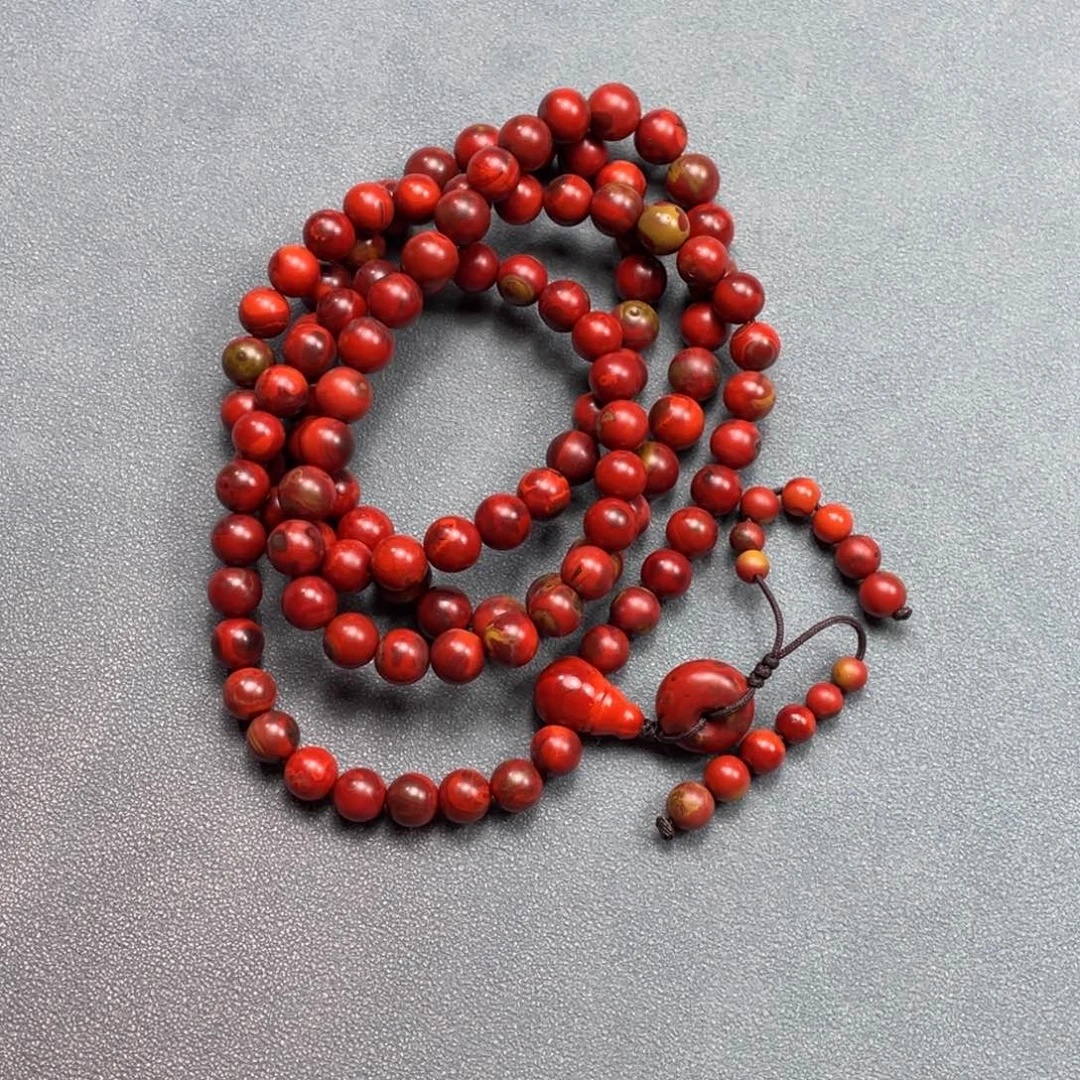 南红玛瑙珠子未镶嵌烟*