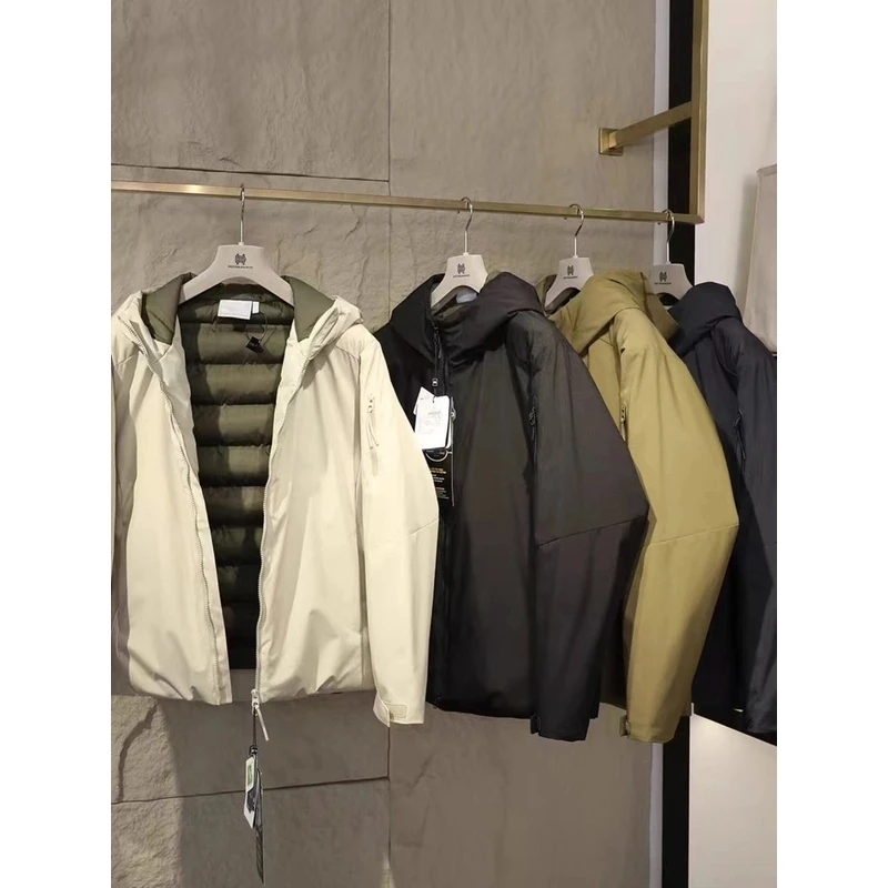 山系户外轻盈保暖休闲棉服男士机能三防连帽棉衣外套2387