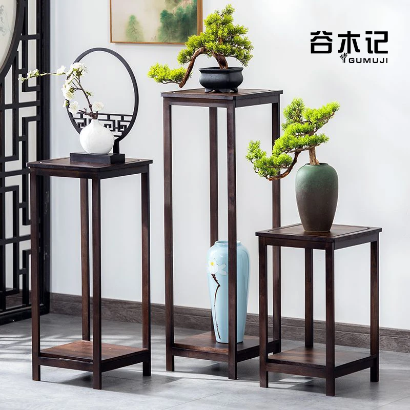 花架置物架博古架客厅花几中式客厅落地吊兰架阳台展示花台多宝阁