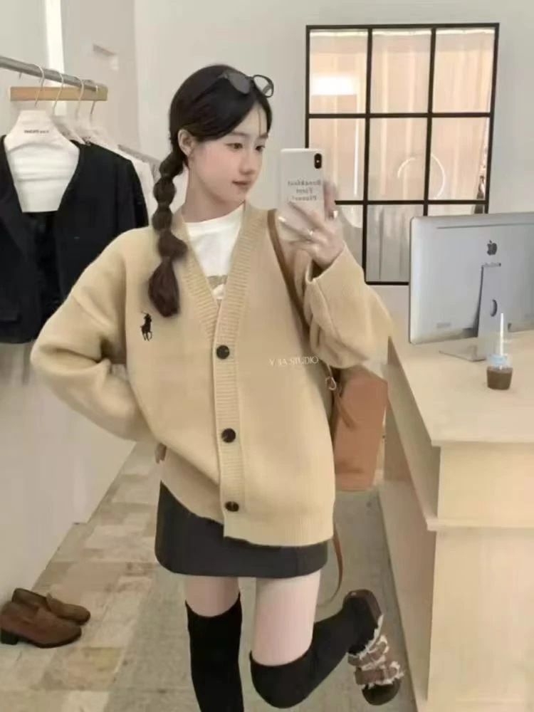 2025刺绣针织外套气质大版开衫980