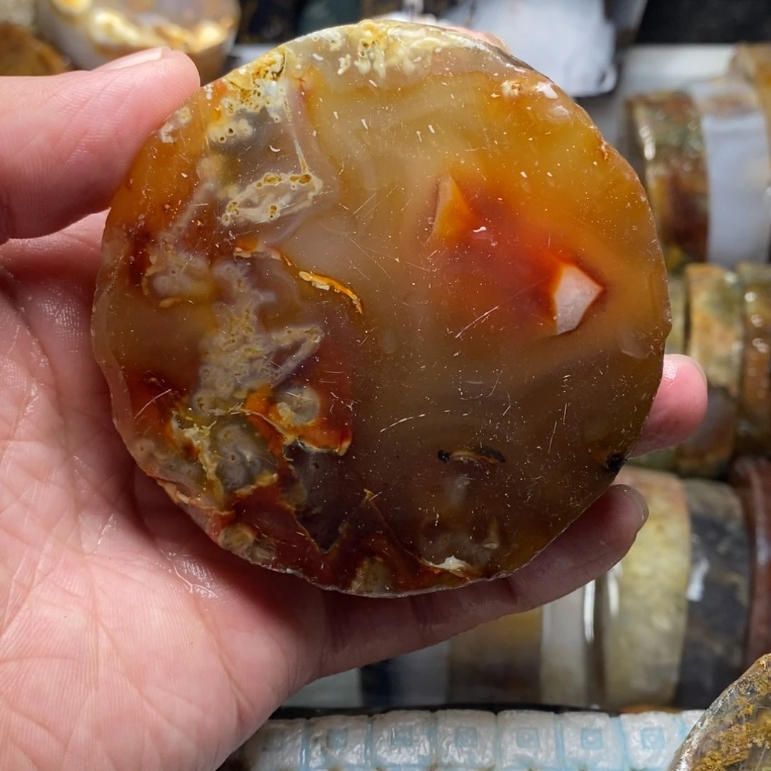 定制玛瑙腊*天然水草玛瑙手镯