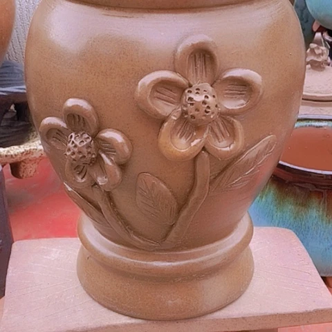 紫砂花盆口17高度26.5处理