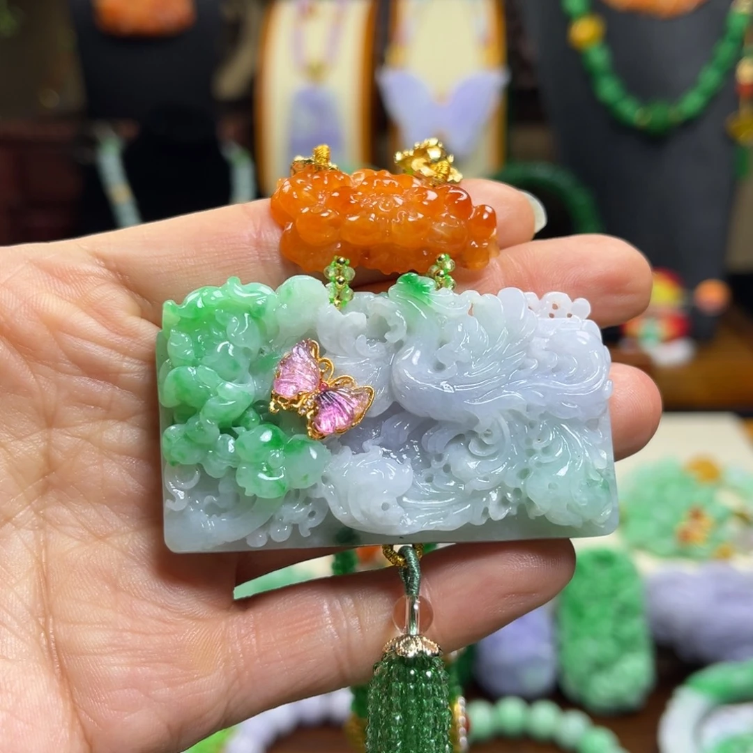 翡翠未镶嵌颈饰天然翡翠