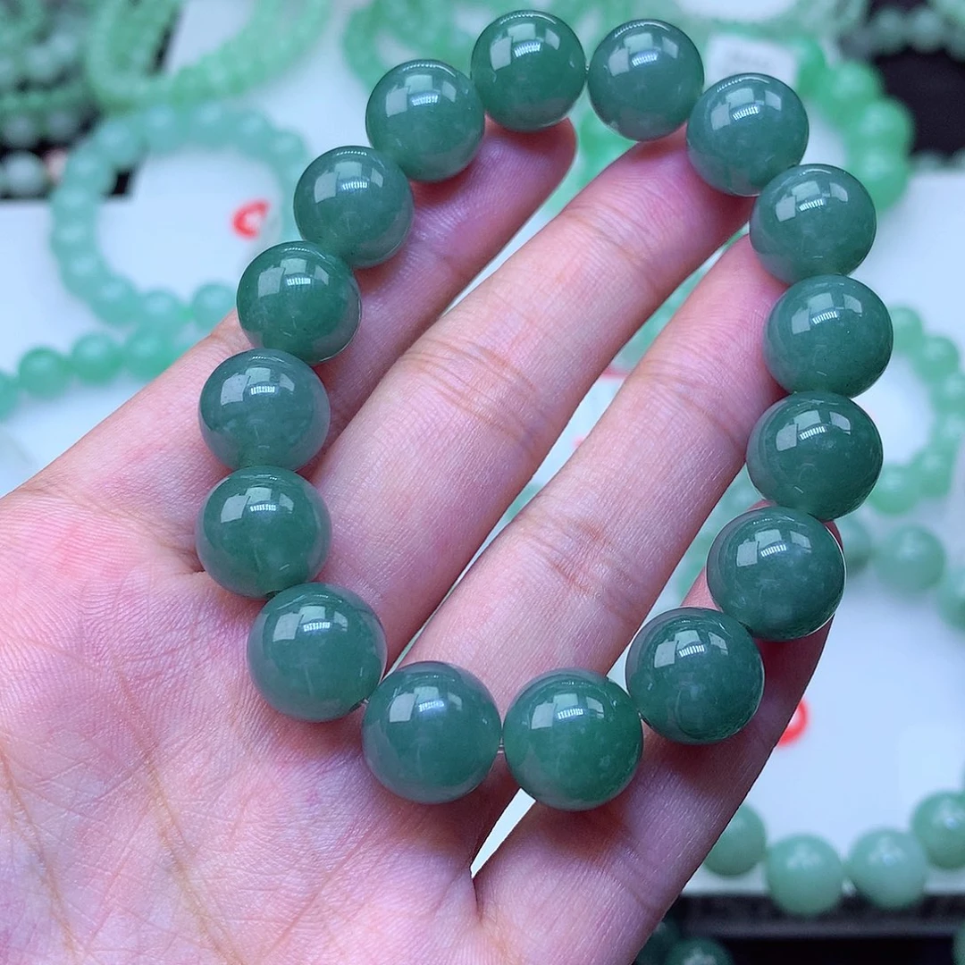 翡翠未镶嵌毛衣链卡12.6