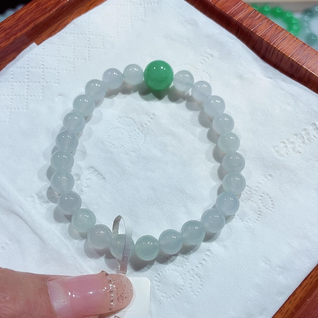 未镶嵌手链翡翠天然缅甸翡翠A货卡7