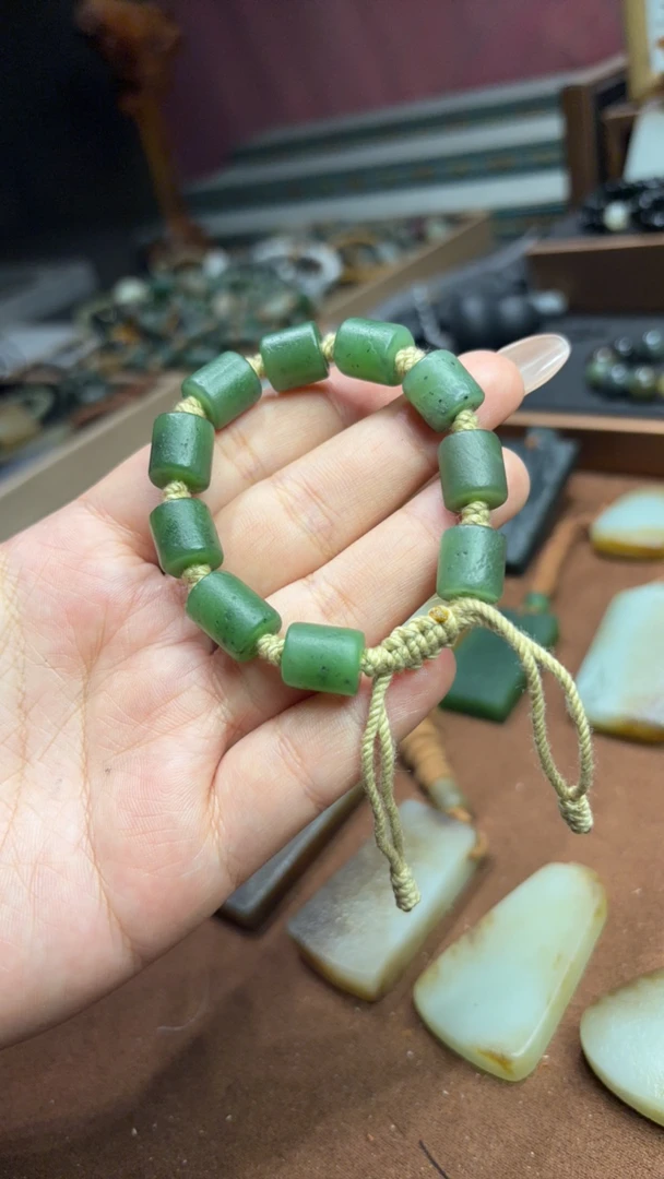 天然和田玉编织手串