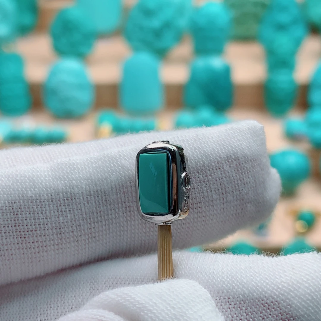 绿松石银S925镶嵌配饰