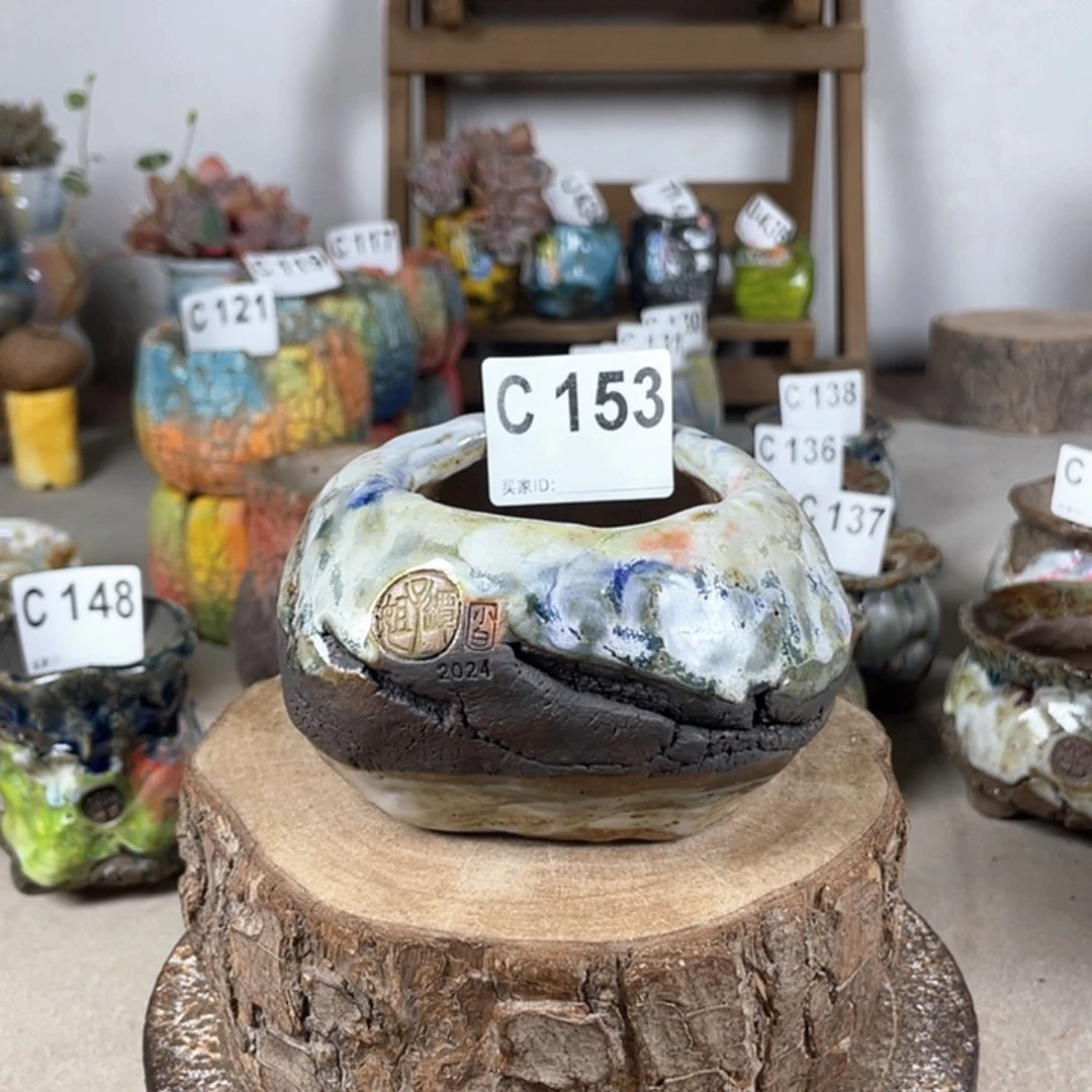 紫砂花盆吉*陶瓷花盆