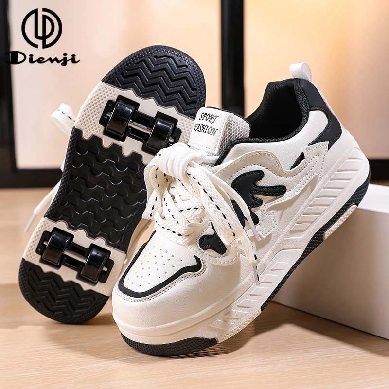 暴走鞋女童鞋2025儿童四轮可收缩轮滑溜冰鞋中大童女孩运动轮滑鞋