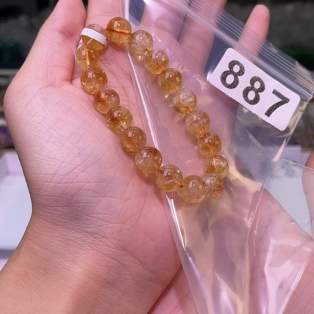 未镶嵌手链水晶887黄阿塞
