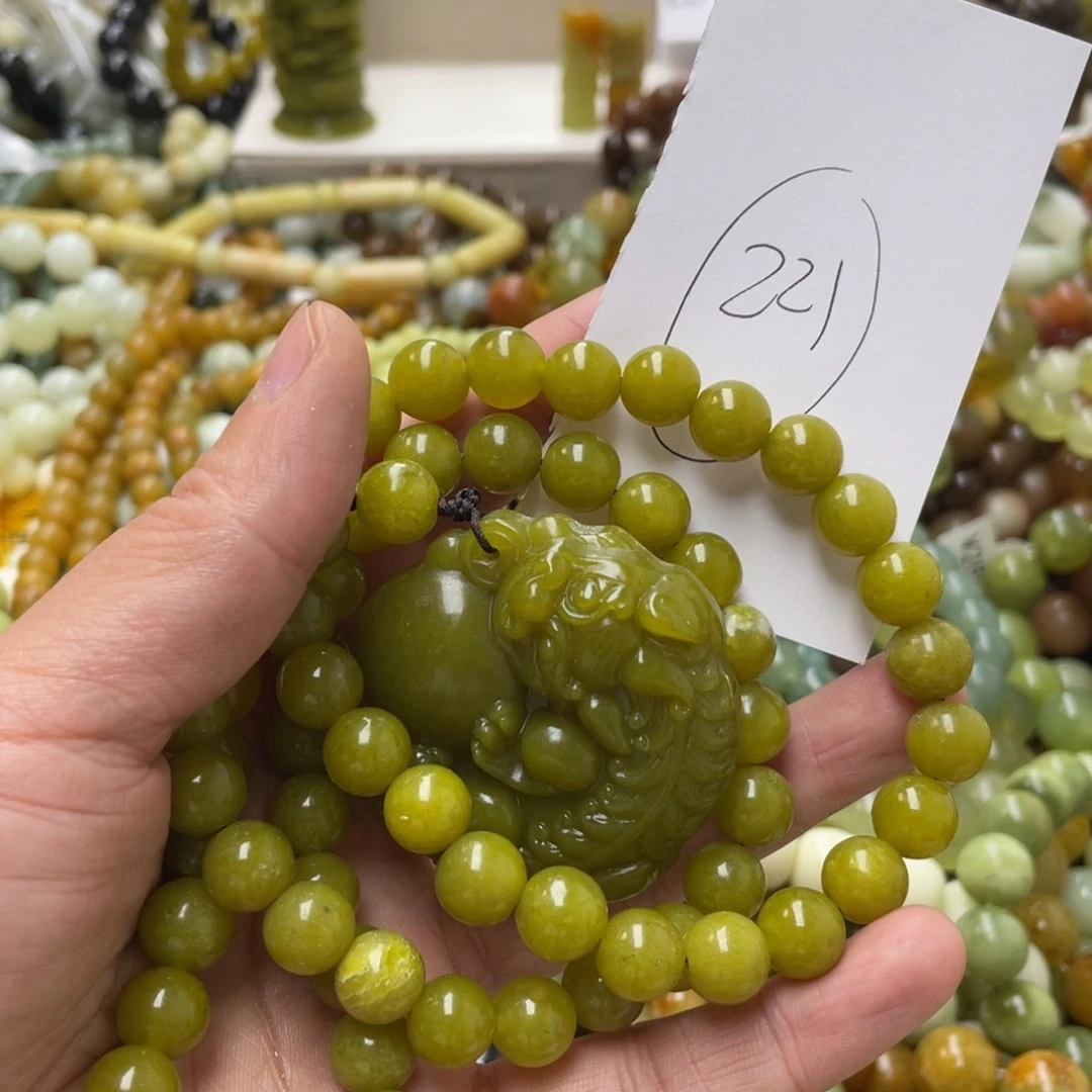 蛇纹石玉手链未镶嵌