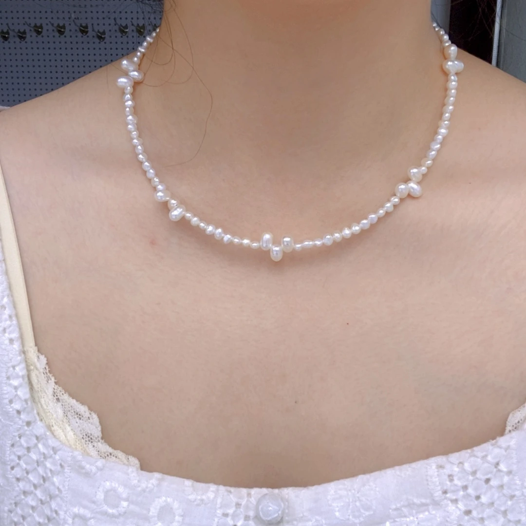 银S925镶嵌淡水珍珠耳饰