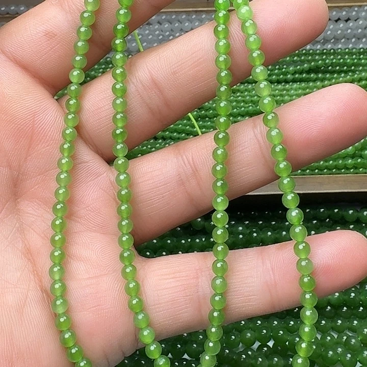 和田玉未镶嵌颈饰碧玉冰阳绿卡4