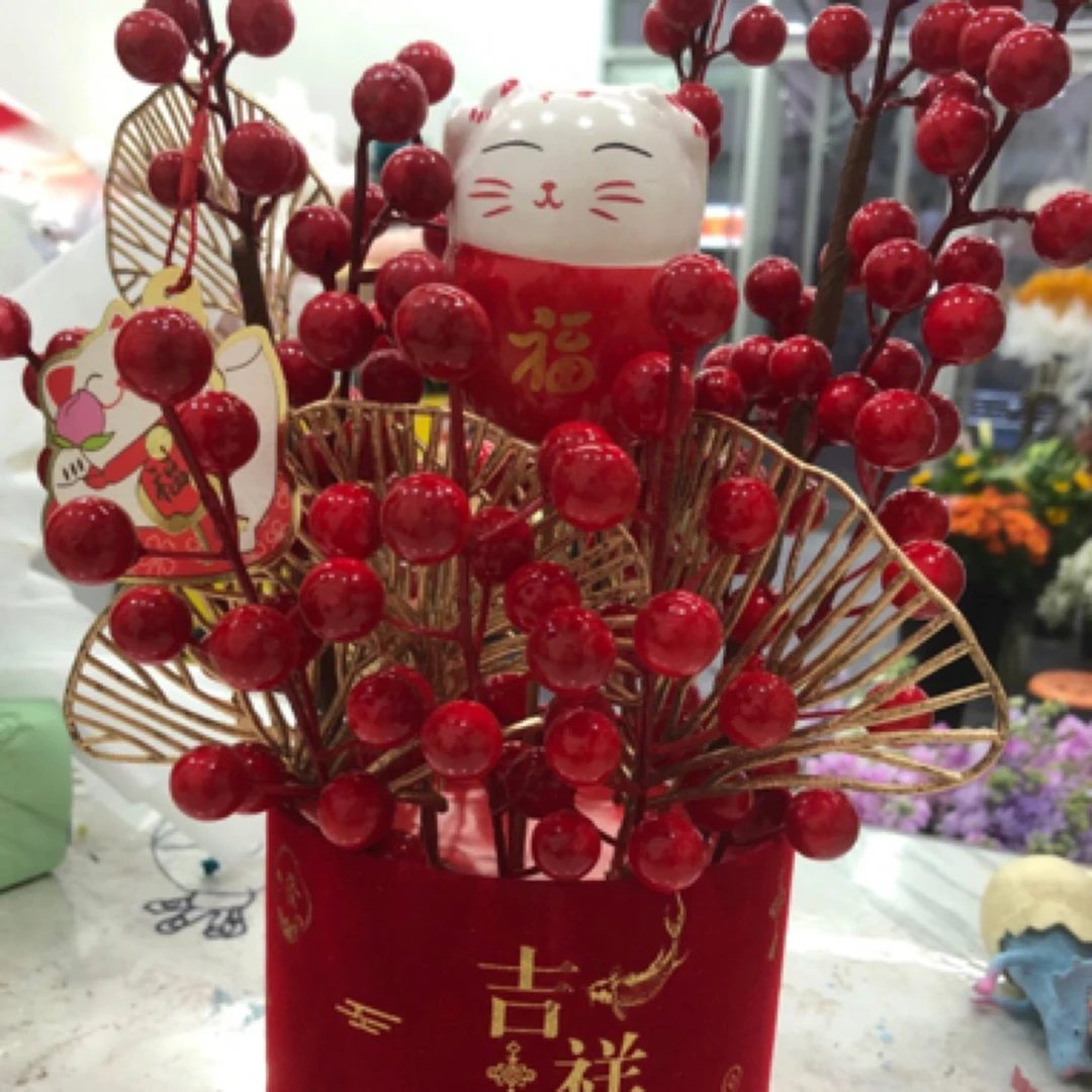 （星季花艺）年宵花小福桶1个任意两单包邮