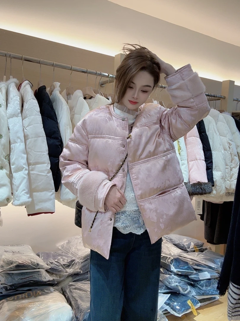 XIMI专属-新中式短款时尚加厚冬季冬款保暖外套MG1210