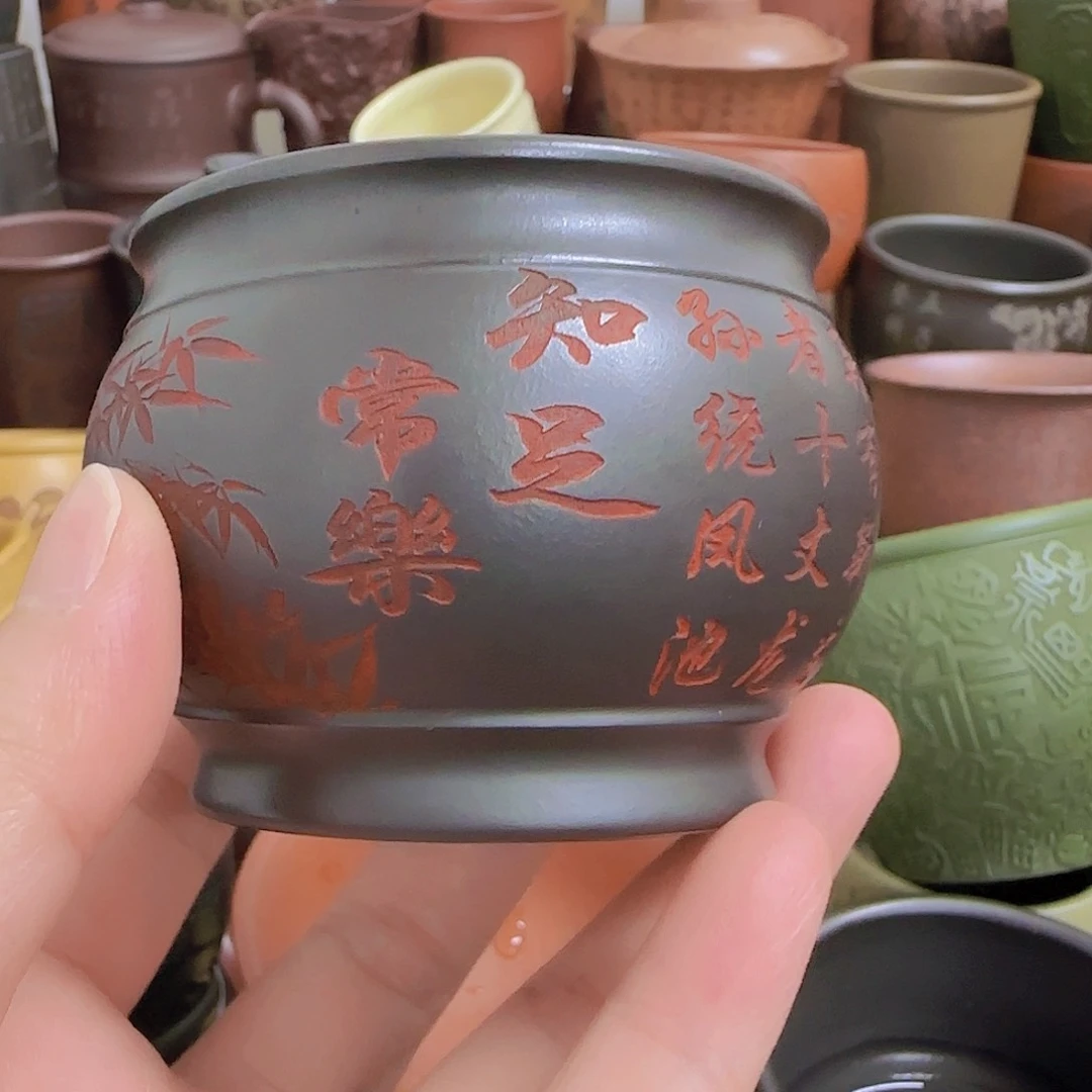 茶杯紫砂紫砂主人杯大放漏！