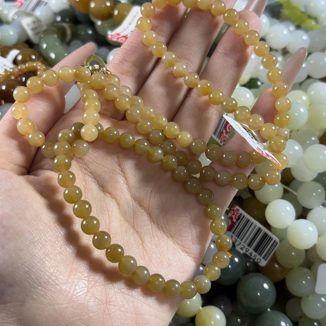 慧***计和田玉未镶嵌手链拍2发1 108