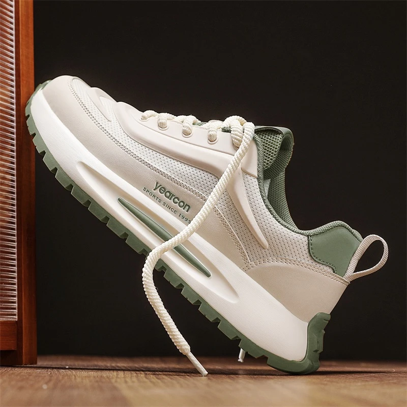 YEARCON/意尔康男鞋秋季男士休闲八边形百搭跑步潮流增高运动鞋