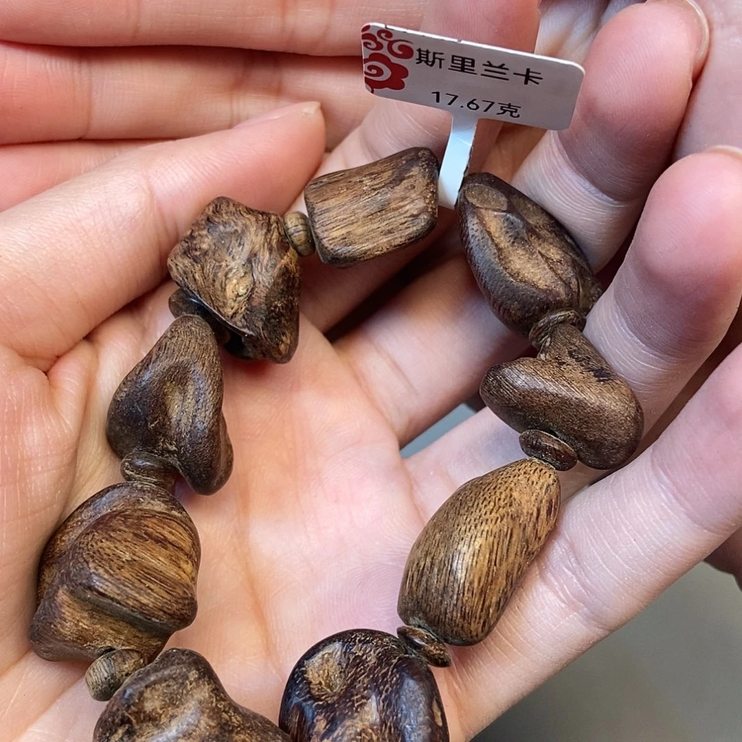 沉香手串天然野斯里兰卡17克，86