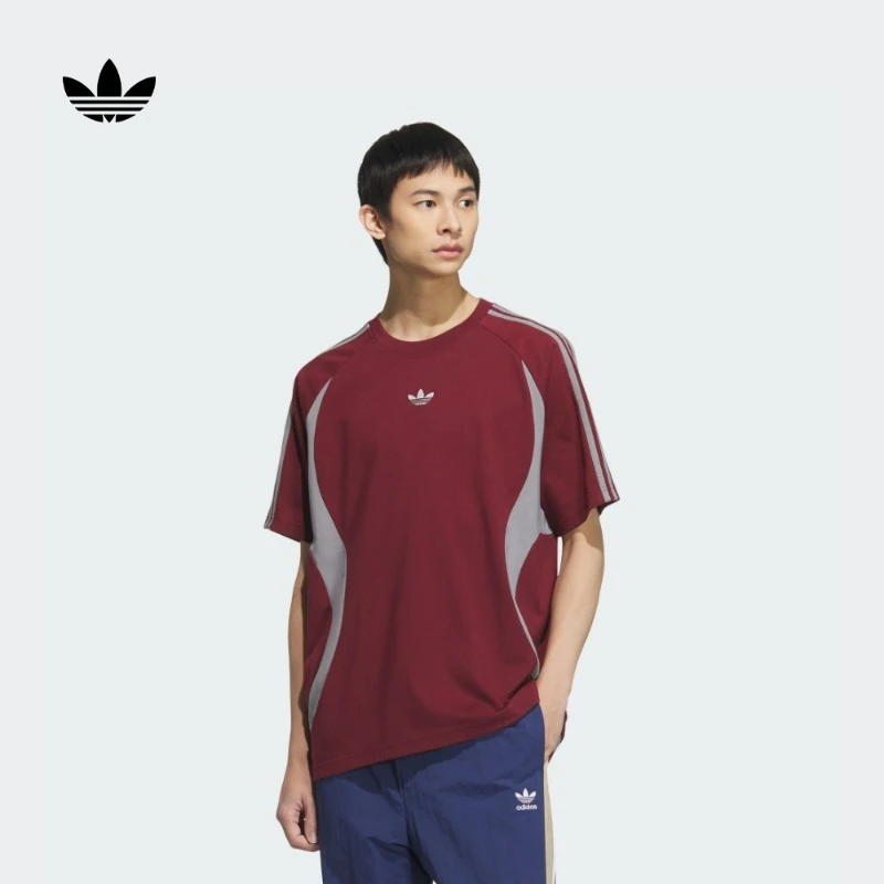 adidas/阿迪达斯男士短袖夏季宽松休闲纯棉运动T恤上衣KB8967