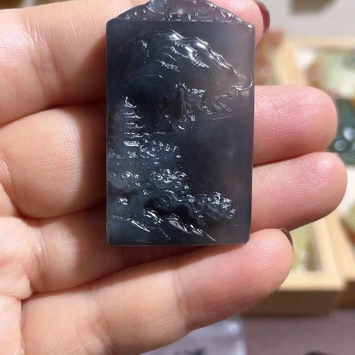 岫玉吊坠(不含链)未镶嵌莉****6微瑕