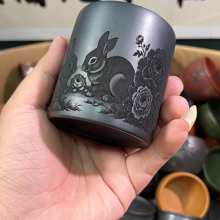 茶杯紫砂全手工紫砂主人杯