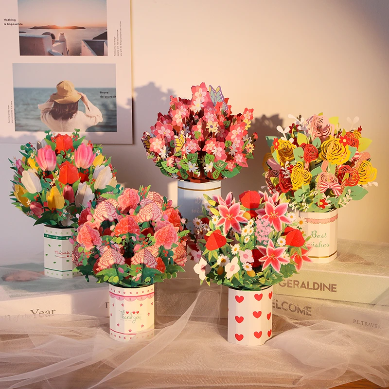 新款教师节贺卡立体创意桌面精美摆件送老师手工儿童祝福感谢留言