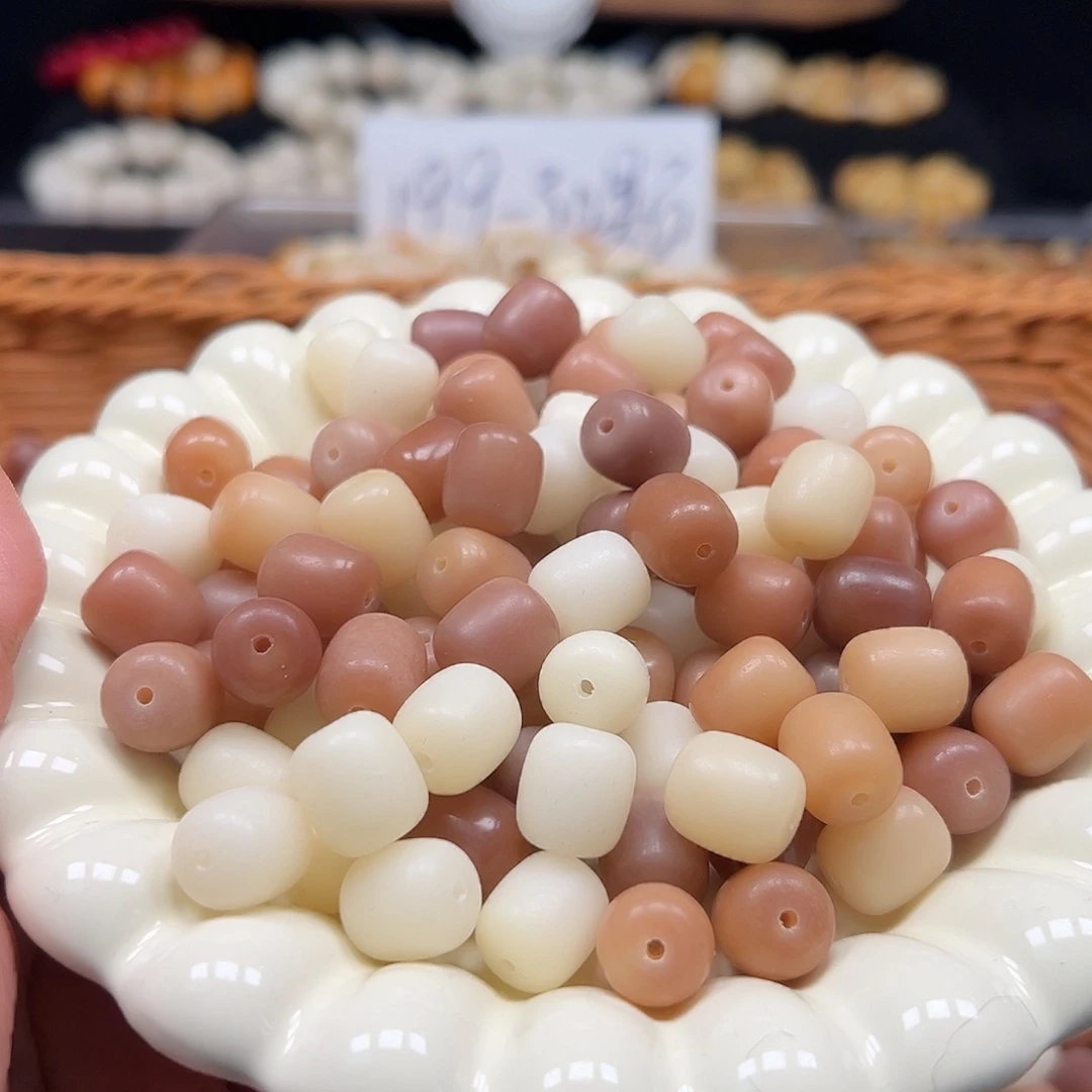 手串菩提根/象牙果卡13干枯玫瑰年糕110颗